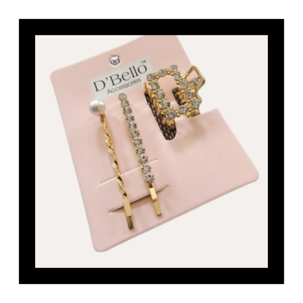 New! D'BELLO gold clip accessory